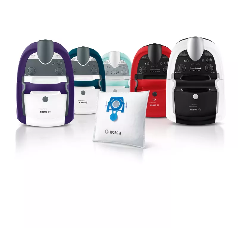 Dulkių maišelis cilindriniam dulkių siurbliui Bosch BBZWD4BAG, baltas, 4 vnt. pakuotė