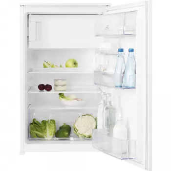 Įmontuojamas šaldytuvas Electrolux LFB2AE88S1 — 278 L, viršuje esantis šaldiklis, 109 L šaldytuvas, baltas, reversinės durelės, 56 cm plotis