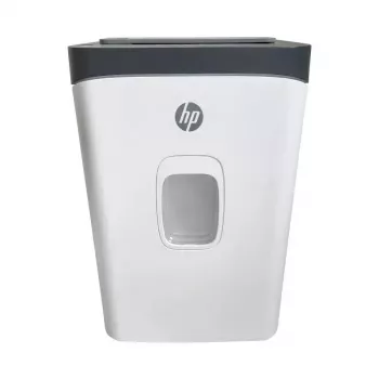 Popieriaus smulkintuvas HP ONESHRED Auto 200CC – automatinis padavimas 200 lapų, mikro pjūvis P-4, 28 L krepšelis, baltai pilkas