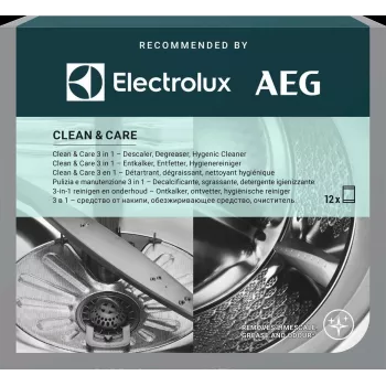 Milteliai nuo kalkių ir riebalų Electrolux M2GCP121 indaplovei ir skalbimo mašinai, 12 vnt.
