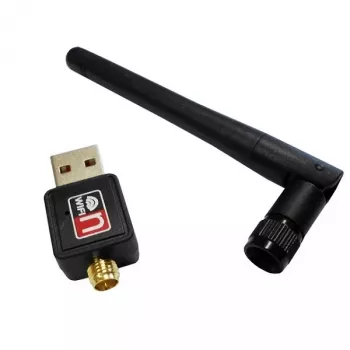 USB WLAN adapteris SAVIO CL-63, vienos juostos 2,4 GHz, 150 Mbit/s, Realtek RTL8188CU, išorinė antena, USB 2.0