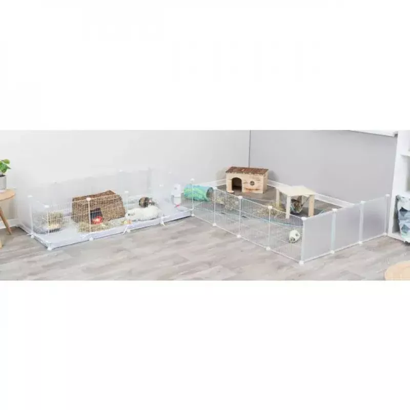 Narvas Trixie Indoor Run TX-62460 jūrų kiaulytėms / triušiams, metalinis, pilkas, 1400×700×350 mm