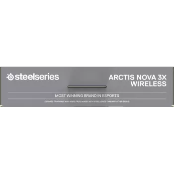 Ausinės STEELSERIES Arctis Nova 3X Wireless – belaidės, dvikanalės, 40 h baterija, USB-C