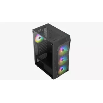 Korpusas Aerocool Falcon ARGB Midi Tower juodas