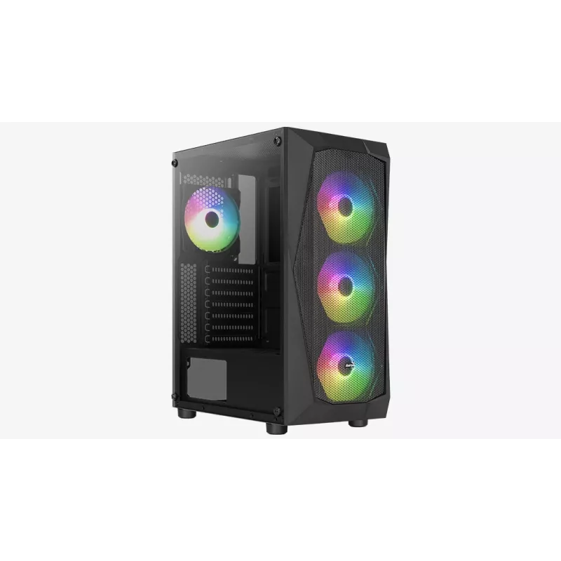 Korpusas Aerocool Falcon ARGB Midi Tower juodas