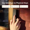 Išmaniųjų durų spyna SwitchBot Keypad Touch – kodas ir pirštų atspaudai, juoda, CR123A baterijos, belaidė, 38×36×112 mm