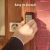 Išmaniųjų durų spyna SwitchBot Keypad Touch – kodas ir pirštų atspaudai, juoda, CR123A baterijos, belaidė, 38×36×112 mm