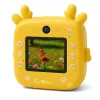 Vaikų skaitmeninis fotoaparatas MEDIA-TECH SNAPI MT4108 – 8 MP interpoliuota, 1280x720 LCD, 1000 mAh, USB-C, microSD lizdas, geltona