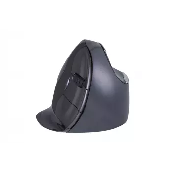 BakkerElkhuizen Evoluent D Small Wireless, dešinė ranka, vertikalus dizainas, lazerinis, RF belaidis, 3200 DPI, juoda