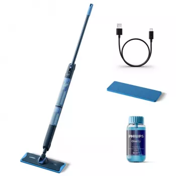 Philips 5000 serijos OneUp elektrinis šluotuvas, belaidis šluotuvas, 0,178 L, mėlynas, 0,281 L, 70 min, 350 mm