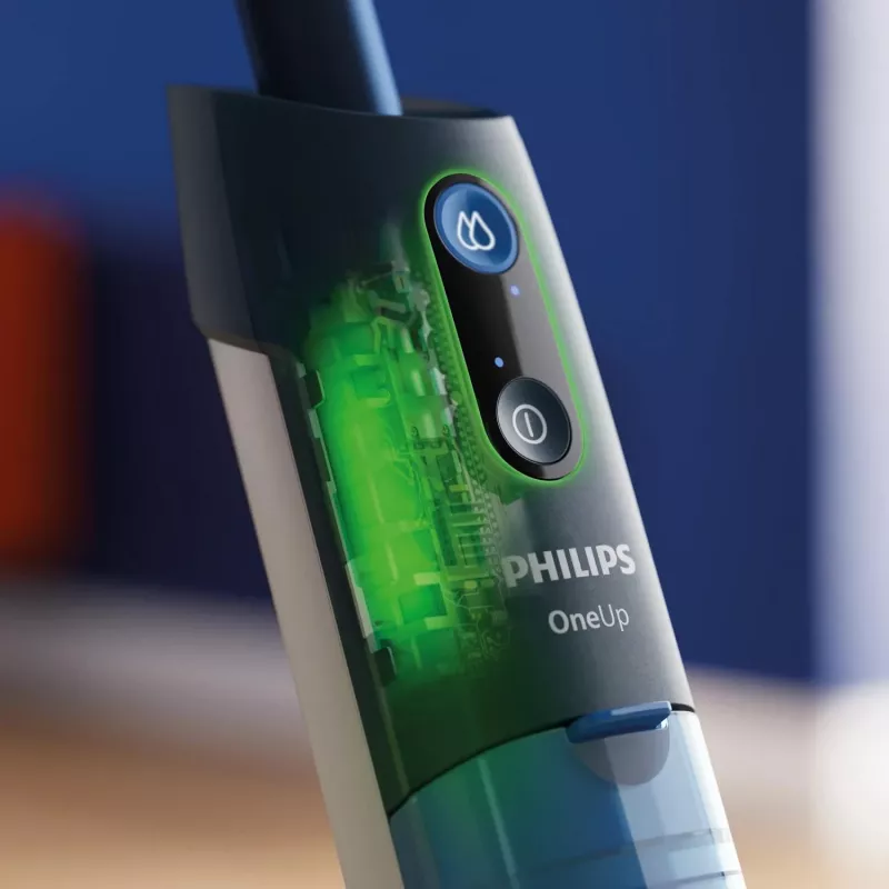 Philips 5000 serijos OneUp elektrinis šluotuvas, belaidis šluotuvas, 0,178 L, mėlynas, 0,281 L, 70 min, 350 mm