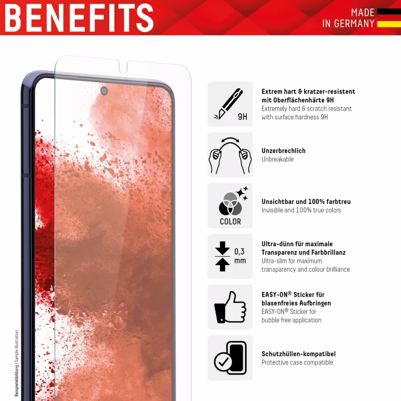 Displex Smart Glass (9H) Samsung Galaxy A12/A13/A32 5G, montavimo lipdukas, nedūžtantis, itin plonas, nematomas