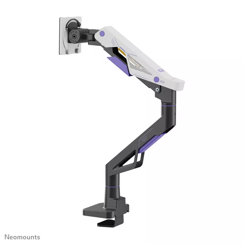 Neomounts DS70-256BL1 žaidimų monitoriaus ranka 24–57 colių ekranams, dujinė spyruoklė, Topfix, 30 kg talpa, VESA 75–200 mm