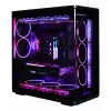 ZALMAN P60 BLACK Midi Tower kompiuterio korpusas – ATX/Mini-ITX, grūdintas stiklas, 3x120mm šoniniai + 2x120mm galiniai ventiliatoriai, 290×475×478 mm