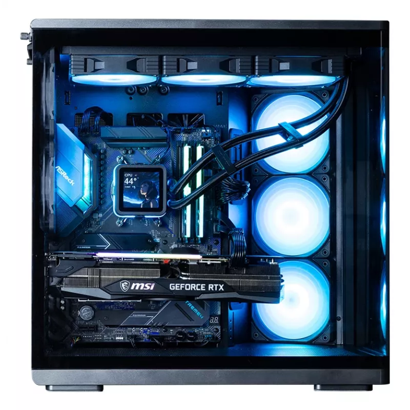 ZALMAN P60 BLACK Midi Tower kompiuterio korpusas – ATX/Mini-ITX, grūdintas stiklas, 3x120mm šoniniai + 2x120mm galiniai ventiliatoriai, 290×475×478 mm