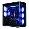 ZALMAN P60 BLACK Midi Tower kompiuterio korpusas – ATX/Mini-ITX, grūdintas stiklas, 3x120mm šoniniai + 2x120mm galiniai ventiliatoriai, 290×475×478 mm