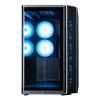 ZALMAN P60 BLACK Midi Tower kompiuterio korpusas – ATX/Mini-ITX, grūdintas stiklas, 3x120mm šoniniai + 2x120mm galiniai ventiliatoriai, 290×475×478 mm