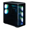 ZALMAN P60 BLACK Midi Tower kompiuterio korpusas – ATX/Mini-ITX, grūdintas stiklas, 3x120mm šoniniai + 2x120mm galiniai ventiliatoriai, 290×475×478 mm