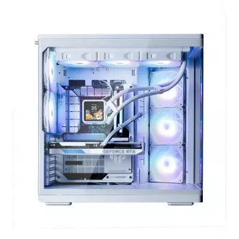 Korpusas ZALMAN P60 Mid-Tower su 5x ARGB ventiliatoriais, baltas