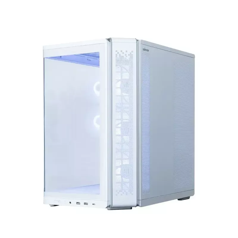 Korpusas ZALMAN P60 Mid-Tower su 5x ARGB ventiliatoriais, baltas