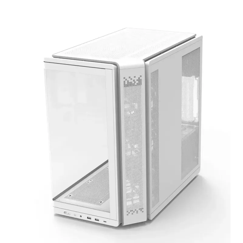 Korpusas ZALMAN P60 Mid-Tower su 5x ARGB ventiliatoriais, baltas