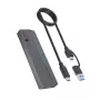 ICY BOX išorinis M.2 SATA/NVMe SSD korpusas su USB 3.2 Gen 2 Type-C ir RGB apšvietimu