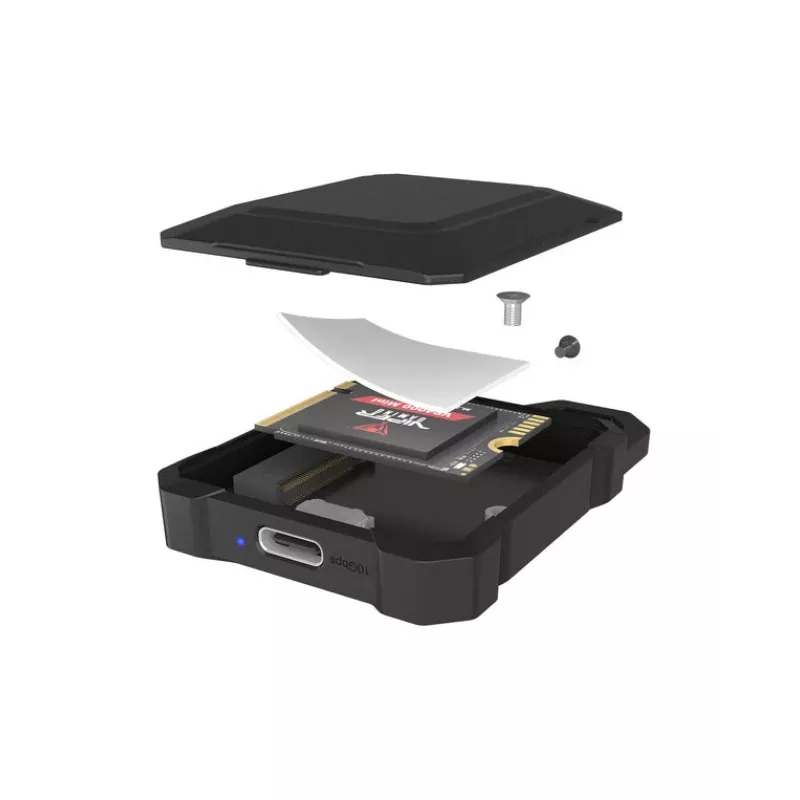 M.2 NVMe SSD išorinis korpusas icybox IB-1601MP-CU31 USB 3.2 Gen 2 Type-C 10 Gbps