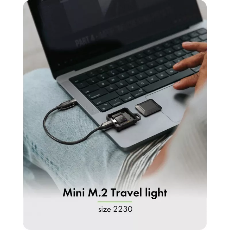 M.2 NVMe SSD išorinis korpusas icybox IB-1601MP-CU31 USB 3.2 Gen 2 Type-C 10 Gbps