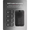 ICY BOX IB-RD3720-CU3 išorinis HDD/SSD korpusas juodas 2.5/3.5 colio