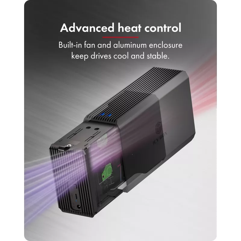 ICY BOX IB-RD3720-CU3 išorinis HDD/SSD korpusas juodas 2.5/3.5 colio