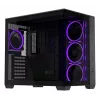 ASUS A32 PLUS ATX kompiuterio korpusas, juodas – grūdintas stiklas, RGB ventiliatoriai, USB-C, tinka ATX/Micro-ATX/Mini-ITX