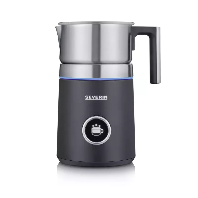 Automatinis pieno putotuvas Severin Spuma 700 Plus juodas nerūdijantis plienas SM 3587
