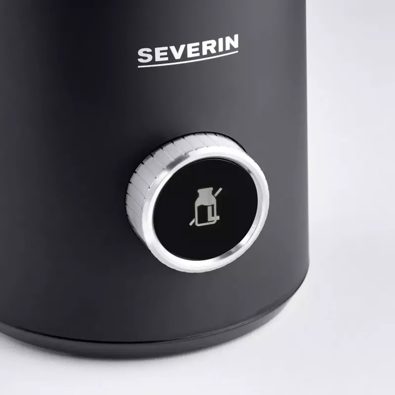 Automatinis pieno putotuvas Severin Spuma 700 Plus juodas nerūdijantis plienas SM 3587