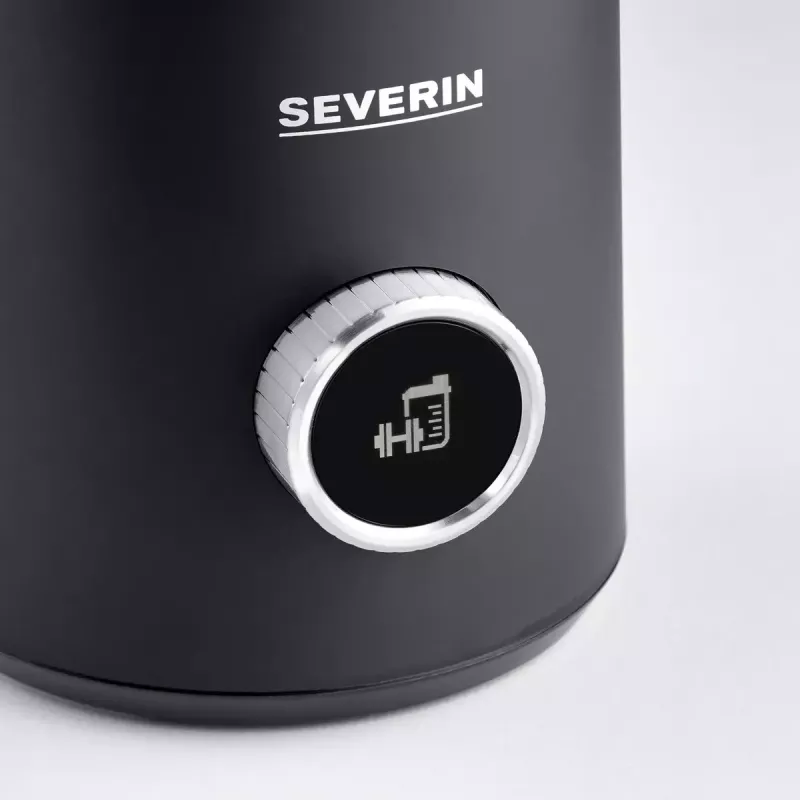 Automatinis pieno putotuvas Severin Spuma 700 Plus juodas nerūdijantis plienas SM 3587