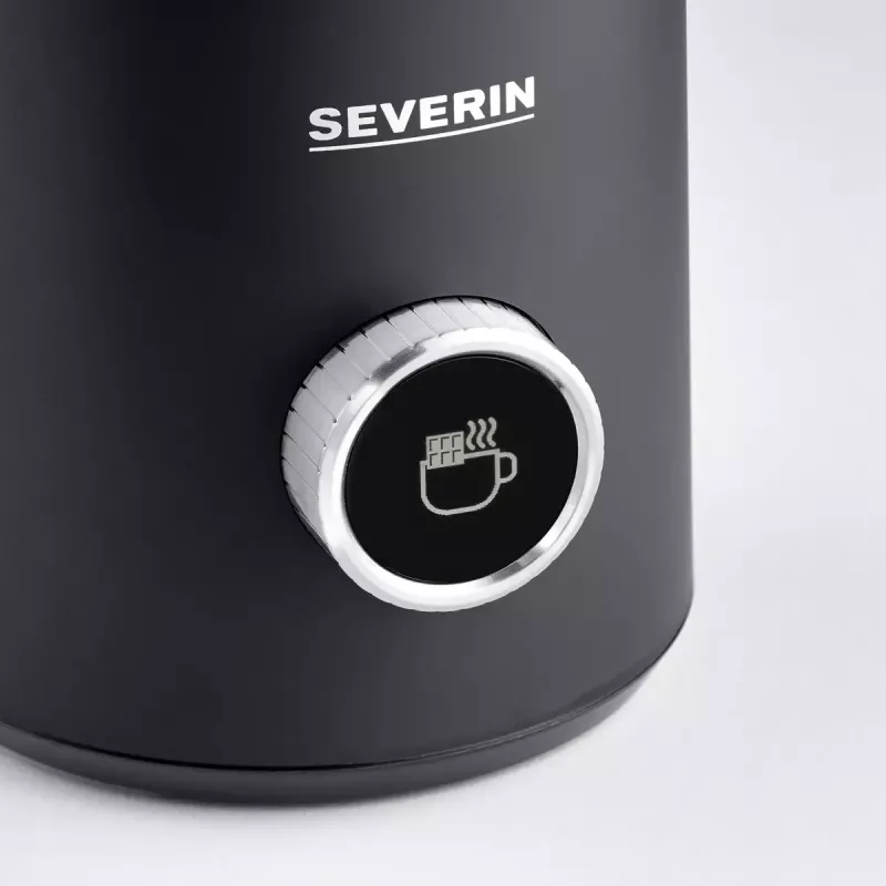 Automatinis pieno putotuvas Severin Spuma 700 Plus juodas nerūdijantis plienas SM 3587