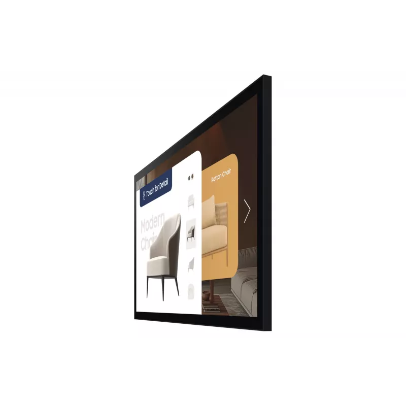 Samsung QM32C-T skaitmeninės reklamos plokščiasis ekranas 81,3 cm (32 col.) LCD Wi-Fi 400 cd/m² Full HD juodas lietimui jautrus Tizen 7.0 16/7