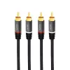 Audio kabelis LogiLink CA1203 1,5 m 2xRCA juodas