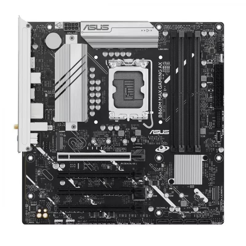 ASUS B860M MAX GAMING AX Intel B860 LGA 1851 (Socket V1) micro ATX pagrindinė plokštė