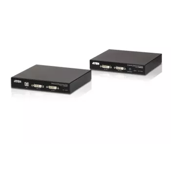 ATEN CE624 USB 2.0 DVI Dual View HDBaseT 2.0 KVM prailgintuvas su garsu ir RS232 (150 m)