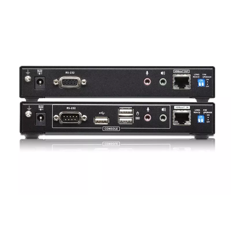 ATEN CE624 USB 2.0 DVI Dual View HDBaseT 2.0 KVM prailgintuvas su garsu ir RS232 (150 m)