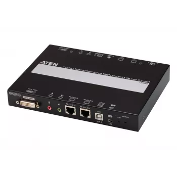 ATEN 1-vietinis/nuotolinis bendro naudojimo vieno prievado DVI KVM per IP jungiklis CN9600