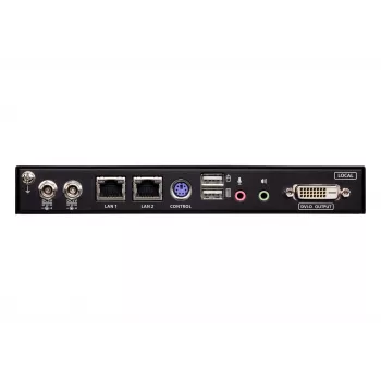 ATEN 1-vietinis/nuotolinis bendro naudojimo vieno prievado DVI KVM per IP jungiklis CN9600