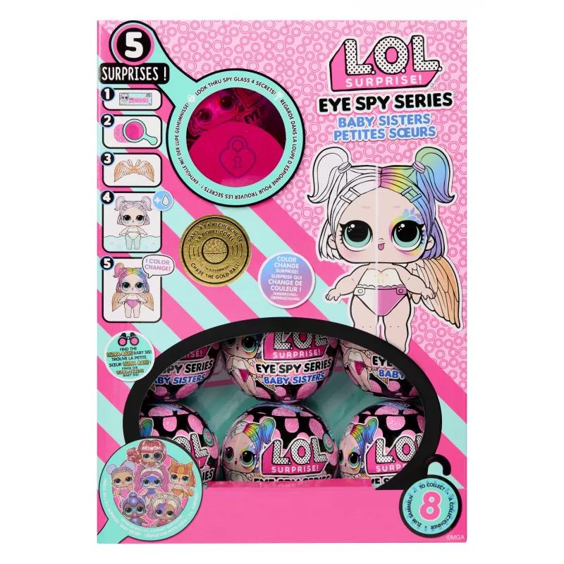 L.O.L. Surprise Eye Spy Baby Sisters Asst PDQ