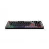 Klaviatūra MSI Forge GK110 – pilno dydžio (100%), USB laidinė, QWERTY JAV anglų, membraninė, RGB foninis apšvietimas, 97 klavišai, juoda