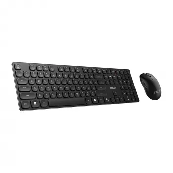 Belaidis klaviatūros ir pelės rinkinys MSI FORGE K210 WIRELESS COMBO, pilno dydžio, QWERTY, USB, juodas