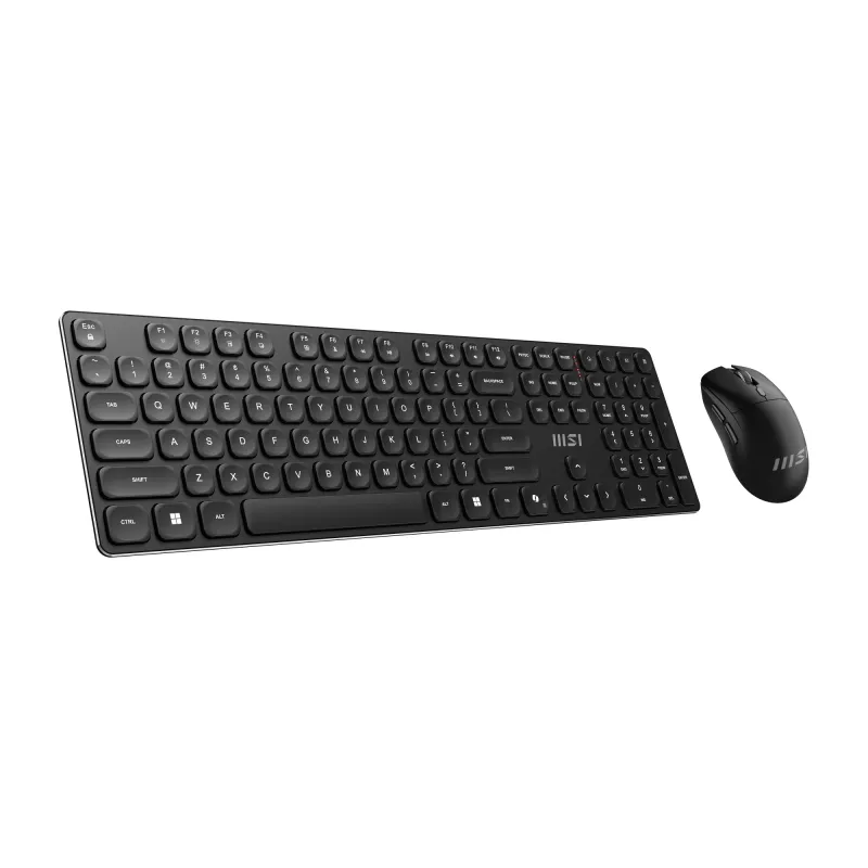 Belaidis klaviatūros ir pelės rinkinys MSI FORGE K210 WIRELESS COMBO, pilno dydžio, QWERTY, USB, juodas
