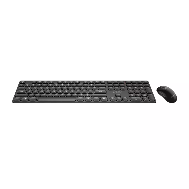 Belaidis klaviatūros ir pelės rinkinys MSI FORGE K210 WIRELESS COMBO, pilno dydžio, QWERTY, USB, juodas