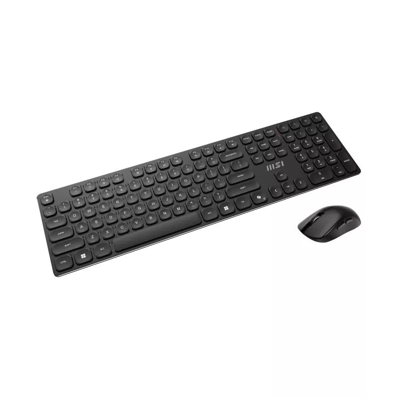 Belaidis klaviatūros ir pelės rinkinys MSI FORGE K210 WIRELESS COMBO, pilno dydžio, QWERTY, USB, juodas