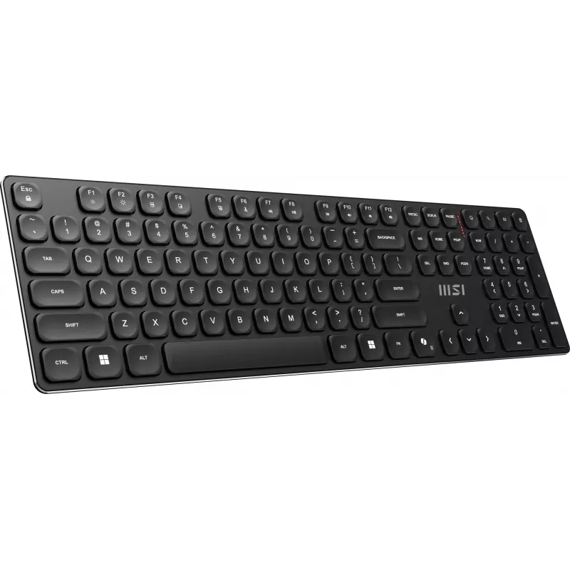 Belaidis klaviatūros ir pelės rinkinys MSI FORGE K210 WIRELESS COMBO, pilno dydžio, QWERTY, USB, juodas