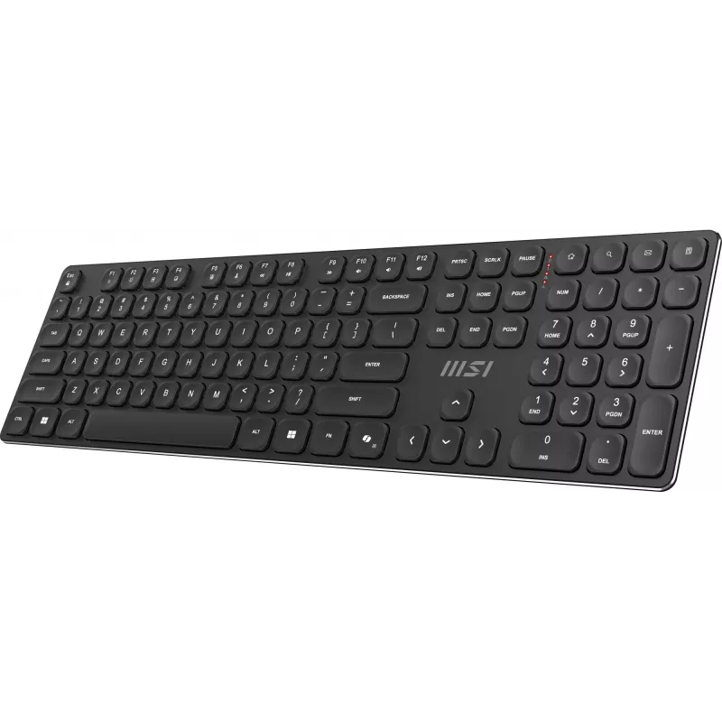 Belaidis klaviatūros ir pelės rinkinys MSI FORGE K210 WIRELESS COMBO, pilno dydžio, QWERTY, USB, juodas
